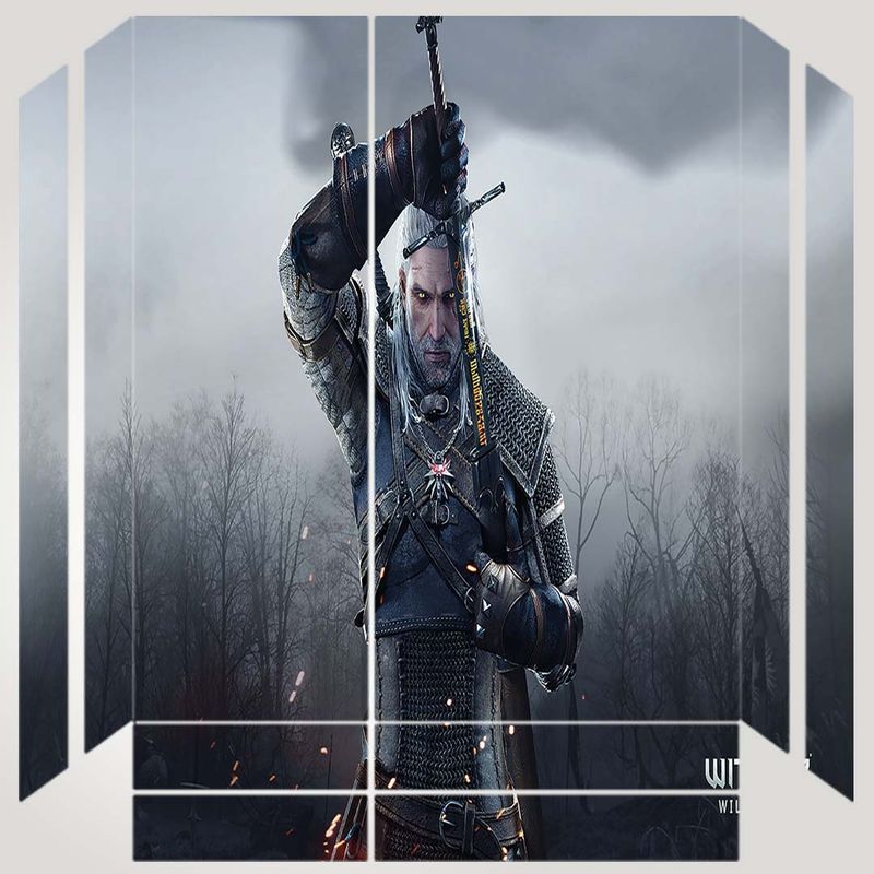 برچسب پلی استیشن ۴ مدل ps4 fat طرح witcher کد ps 1047